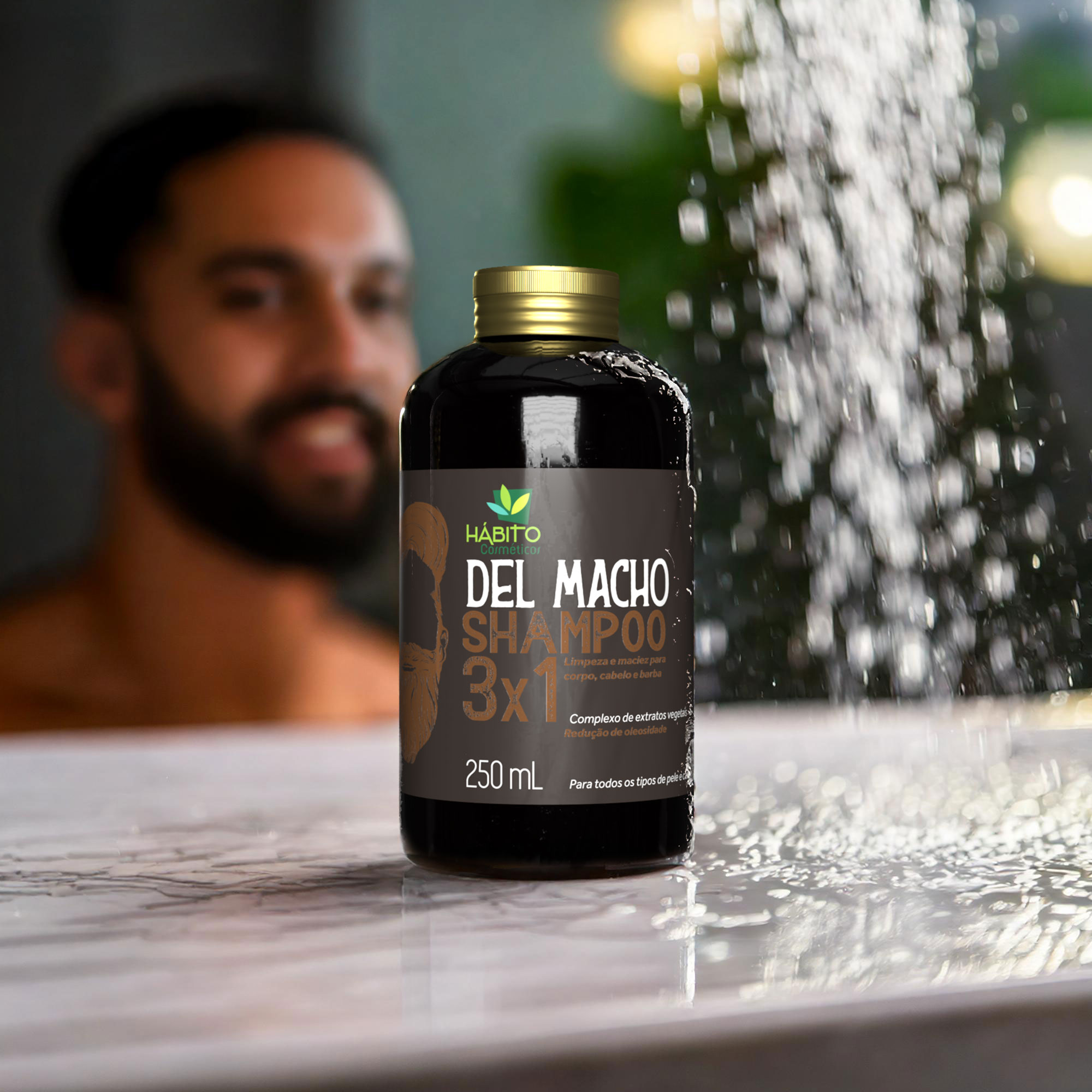 Shampoo 3×1 Del Macho – Hábito Cosméticos